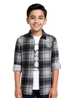 CAVIO - Grey Checks Regular Fit Shirt and T-shirt
