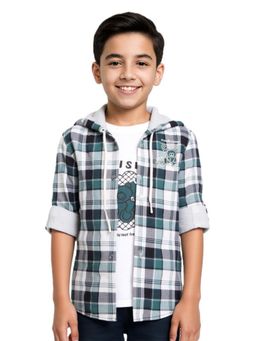 CAVIO - Grey Checks Regular Fit Shirt and T-shirt