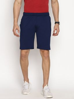 Van Heusen Innerwear - Performance Men Swift Dry & Odour Shield Jacquard Mesh Shorts - Navy Melange