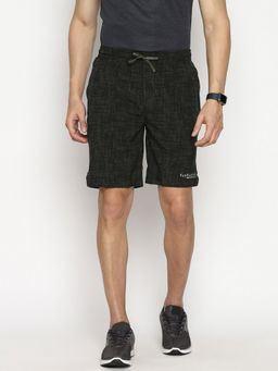 Van Heusen Innerwear - Performance Men Swift Dry & Allover Print Woven Shorts - Military Green
