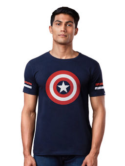 The Souled Store - Official Captain America Shield T-shirt For Mens