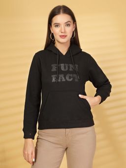 Juelle - Women Printed Hooded Pullover Sweatshirt