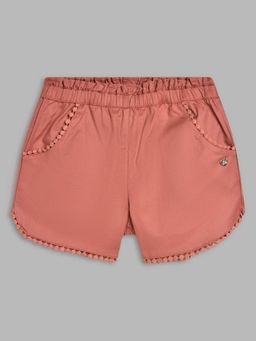 Blue Giraffe - Girls Pink Solid Shorts