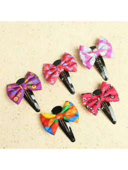 Tossido - Quirky Print Tic Tacs Multi-Color Hair Clips (Pack of 5)