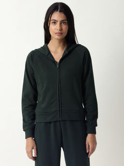 RAREISM - Capper Dark Green Solid Sweatshirt