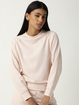 RAREISM - Cax Pink Solid Sweatshirt
