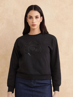 RAREISM - Pere Black Relaxed Sweatshirt
