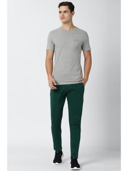 Peter England - Men Grey Solid Casual T-Shirt and Joggers (Set of 2)