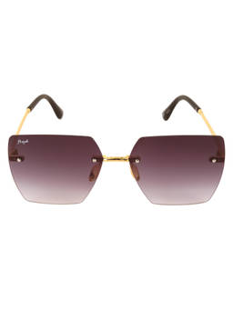 Floyd - Golden Frame Purple Lense Fashion Sunglasses (18004_Gld_Pur)