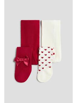 H&M - Girls Multi-Color 2-Pack Tights