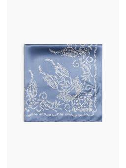 H&M - Women Blue Printed Silk Scarf