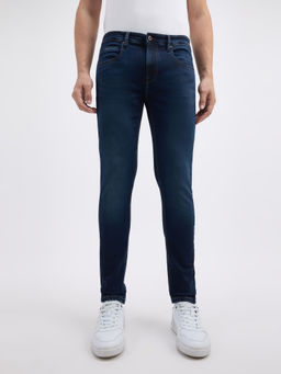 Pepe Jeans - Men Blue Mid Rise Tapered Gymindigo Jogger Like Jeans