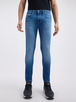 Pepe Jeans - Men Blue Mid Rise Tapered Gymindigo Jogger Like Jeans