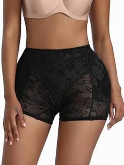 BRACHY - Women Black Padded Butt Lifter Shapewear Butt Hip Enhancer Shaper Boy Short Brief