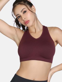 Zivame - Zelocity Medium Impact Seamless Sports Bra - Fig