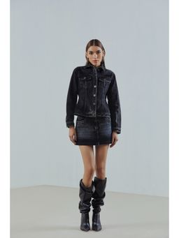 Qua - Denim Mini Co-Ord (Set of 2)