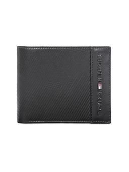 Tommy Hilfiger - Men Luxury Leather Global Coin Wallet - Black