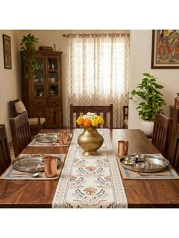 Akira Furnishings - Indian Tradition Ikkat Pattern with Borders Table Runner