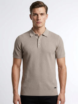DESIGN ELEMENTS - Men Casual Short Sleeves Polo T-Shirt