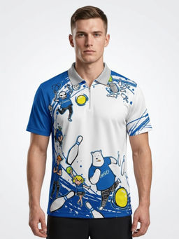 DESIGN ELEMENTS - Men Casual Short Sleeves Polo T-Shirt