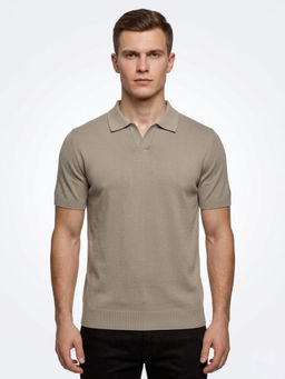 DESIGN ELEMENTS - Men Casual Short Sleeves Polo T-Shirt