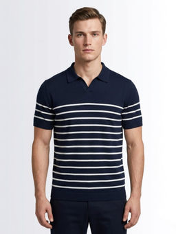 DESIGN ELEMENTS - Men Casual Short Sleeves Polo T-Shirt