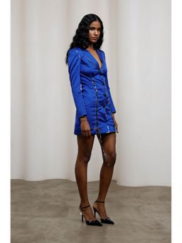 Advait - Ruri Blue Blazer Dress
