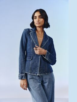 quietBold - Spotlight Denim Solid Blazer