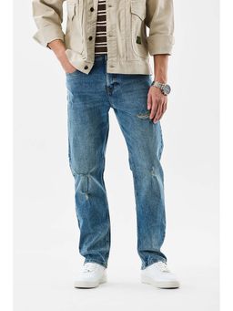 Snitch - Blue Washed Comfortable Casual Jeans for Men