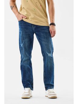 Snitch - Ink Blue Washed Comfortable Casual Jeans for Men