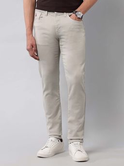U.S. Polo Assn. Denim Co. - Men's Brandon Slim Tapered Fit White Jeans