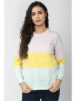 Van Heusen - Womens Colorblock Multicoloured Sweatshirt