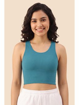 Zivame - Zelocity Medium Impact Moisture Wicking Sports Bra - Saxony Blue