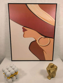 Smokey Cocktail - Paris Chic Black Frame Wall Painting