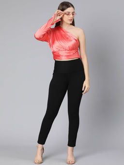 Oxolloxo - Coral Solid Regular Fit Top