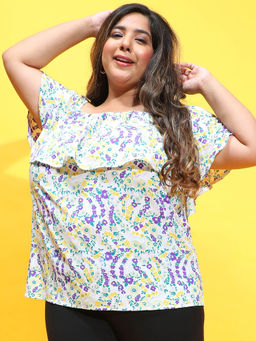 Oxolloxo - Multi-Color Printed Regular Fit Top