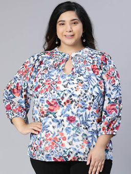 Oxolloxo - Multi-Color Printed Regular Fit Top