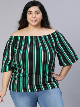 Oxolloxo - Multi-Color Stripes Regular Fit Top