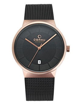 Obaku - Hav Night V200GDVBMB Black Dial Quartz Watch For Men