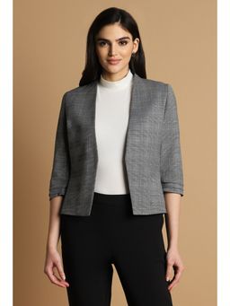 Allen Solly - Women Grey Check Casual Blazer