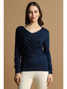 Allen Solly - Women Navy Solid Casual Top