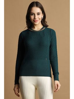 Allen Solly - Women Green Textured Casual Top