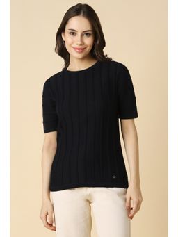 Allen Solly - Women Black Textured Casual Top