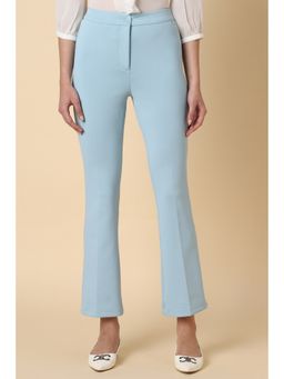 Allen Solly - Women Blue Regular Fit Solid Formal Trousers
