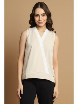 Allen Solly - Women Cream Solid Casual Top