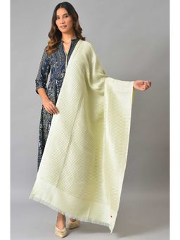 W - Green Stripes Shawl