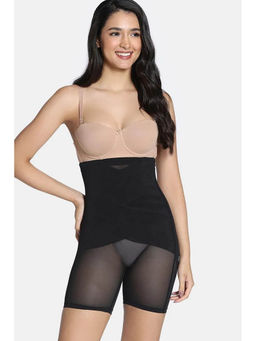 Zivame - Butt Enhancing Highwaist Thigh Shaper - Black