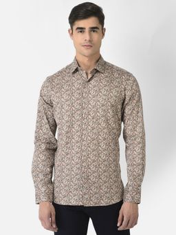 CRIMSOUNE CLUB - Men Beige Shirt
