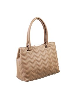 Metro - Patterned Brown Handbag