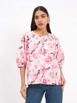 SALT Attire - Flake Floral Printed Top